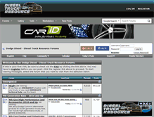 Tablet Screenshot of dieseltruckresource.com